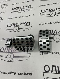 Накладки на педали 3шт AMG на Mercedes-Benz C117 W118 CLA GLA  GL ML 